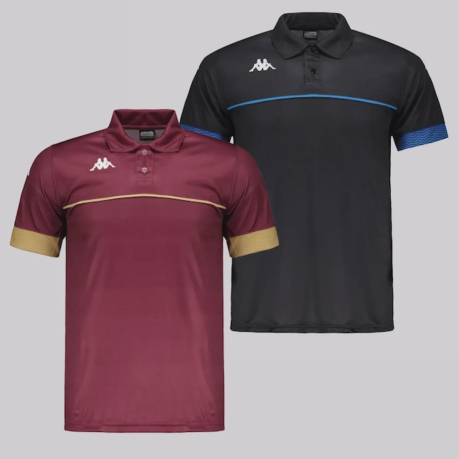 Camisa Polo Kappa Obvious - 2 unidades - Masculina - Foto 1