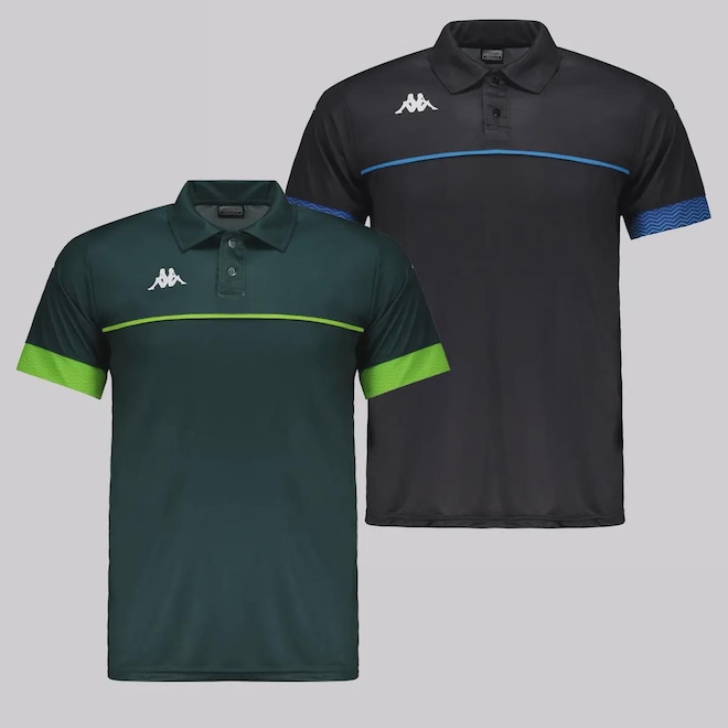 Camisa Polo Kappa Obvious - 2 unidades - Masculina - Foto 1