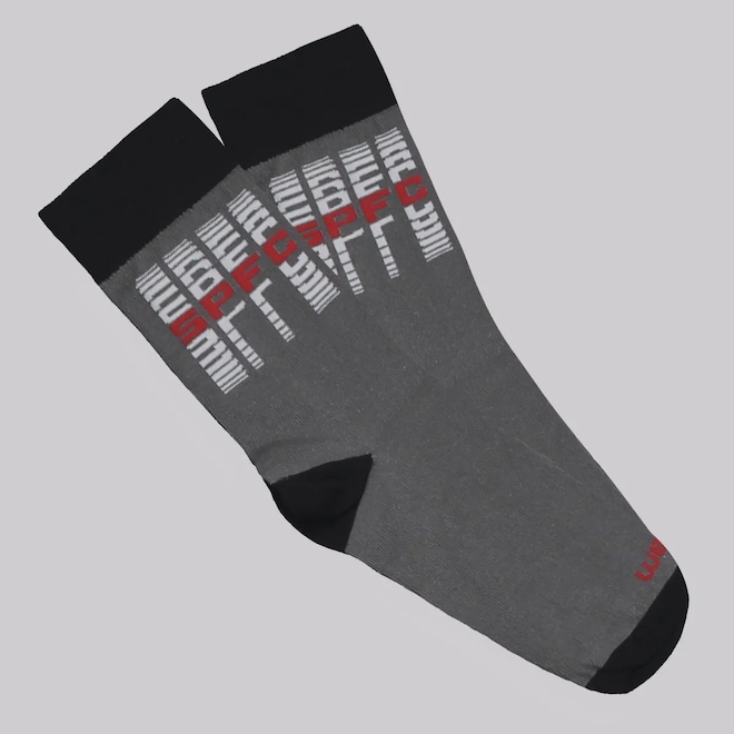 Meia FutFanatics do São Paulo Casual Infantil - Foto 1