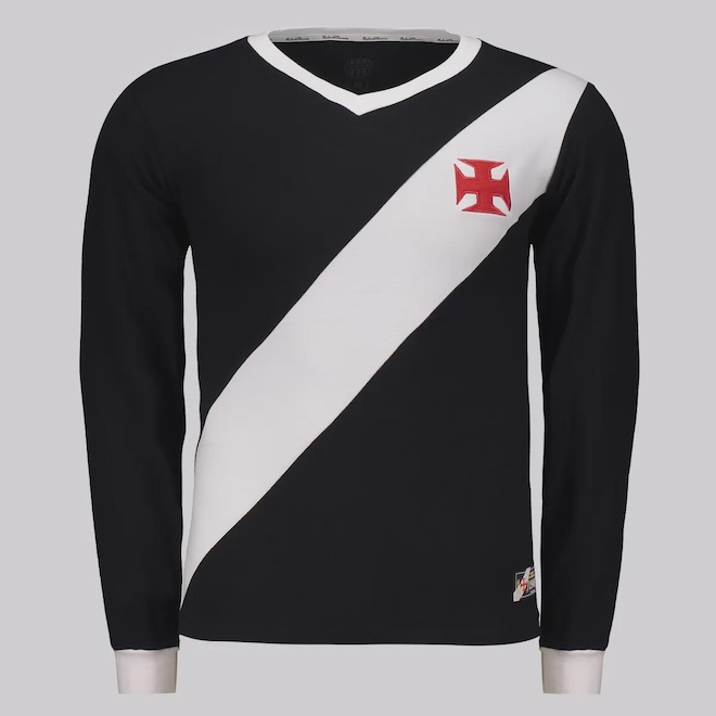 Camisa Manga Longa FutFanatics do Vasco Retrô 1948 Masculina - Foto 1