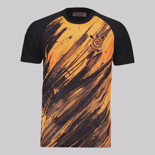 Camisa FutFanatics do Corinthians Rajados Masculina - Foto 1