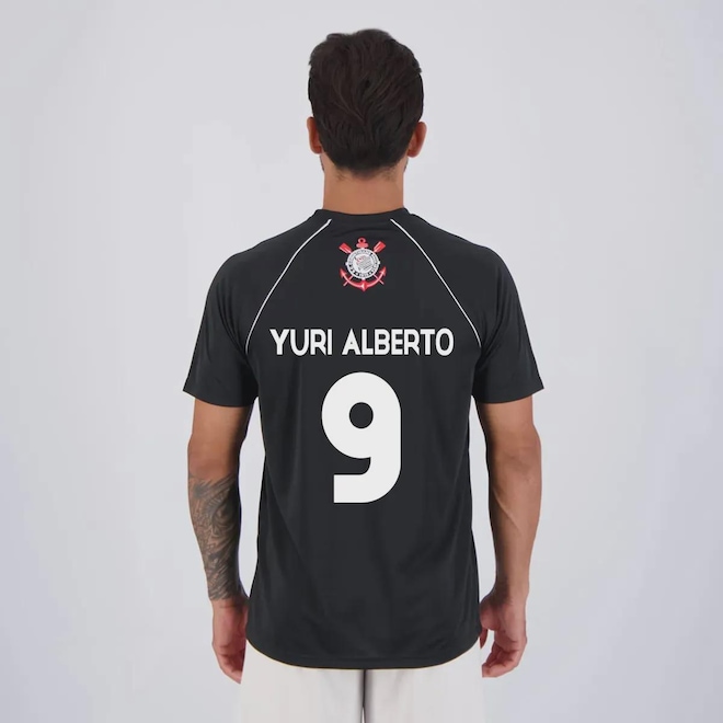 Camisa FutFanatics do Corinthians Yuri Alberto 9 Masculina - Foto 1