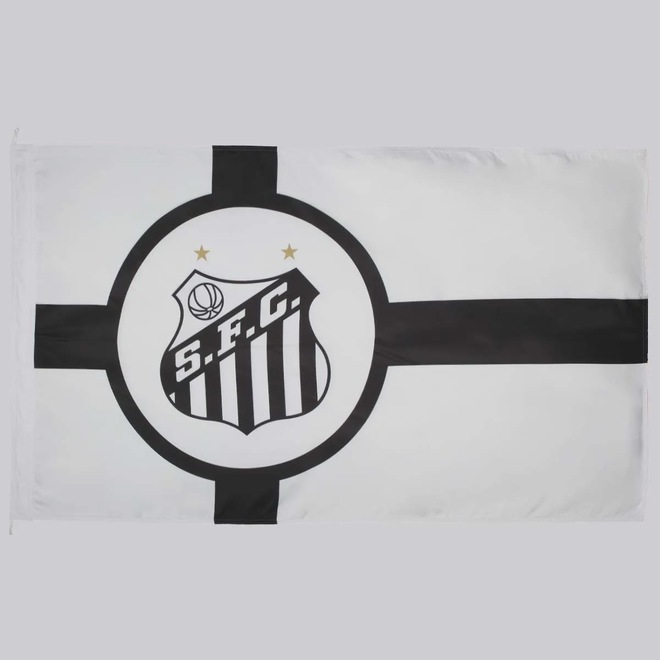 Bandeira FutFanatics do Santos Dupla Face - Foto 1