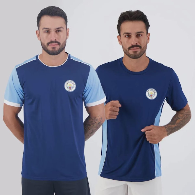 Camisas FutFanatics Manchester City Dry - 2 unidades - Masculina - Foto 1
