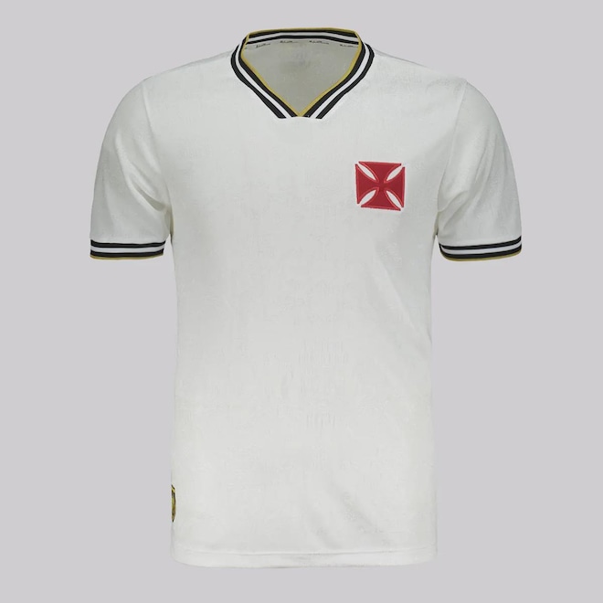 Camisa Vasco 1974 FutFanatics Jacquard Masculina - Foto 1