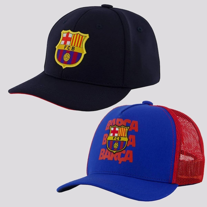 Boné do Barcelona FutFanatics -2 unidades - Infantil - Foto 1