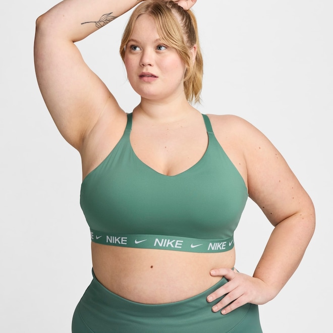 Top Nike Plus Size Dri-FIT Indy Feminino - Foto 1