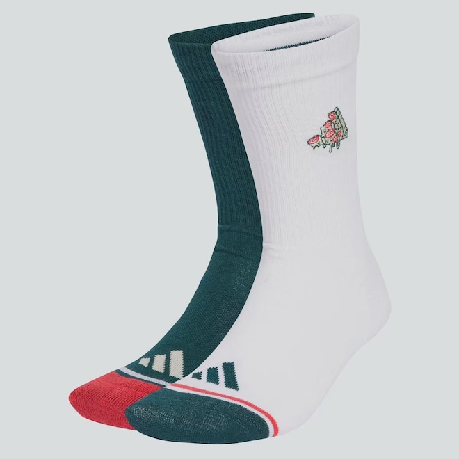 Meia Cano Médio adidas Pizza 2 Pares - Foto 1