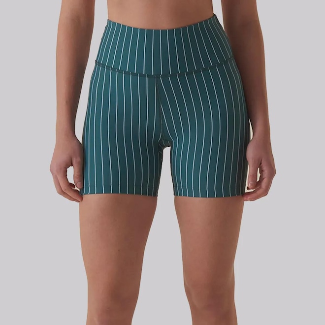 Bermuda Fila Future Sports Pinstripes Flow Feminina - Foto 1