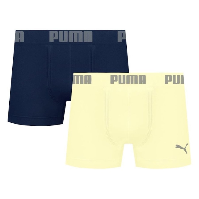Kit 2 Cuecas Puma Boxer Sem Costura Masculina - Foto 1