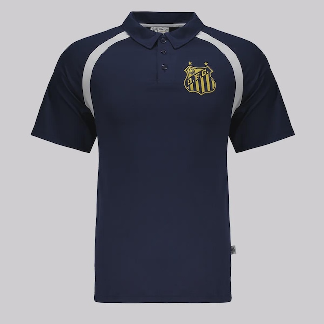 Camisa Polo Santos Escudo Masculina - Foto 1