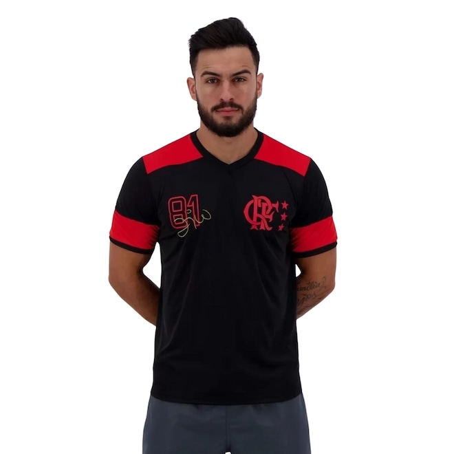 Camisa Braziline Do Flamengo Nova Zico - Masculino - Foto 1