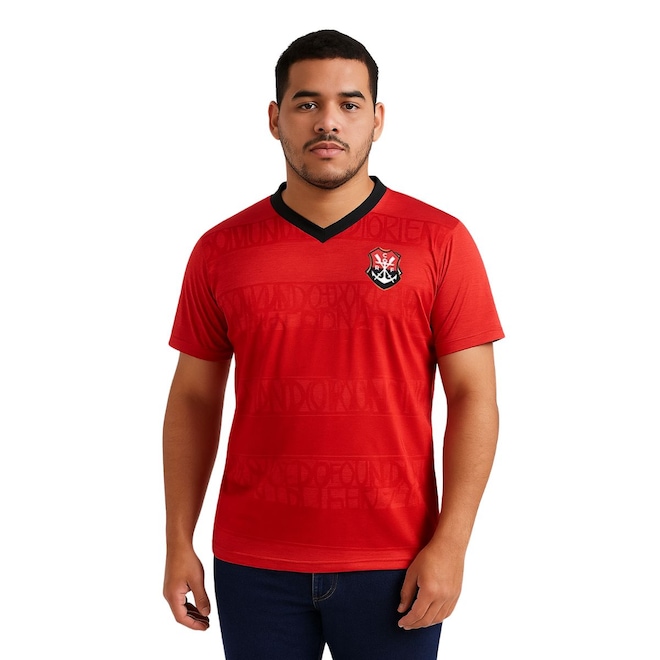 Camisa do Flamengo Graphite Braziline Masculina - Foto 1