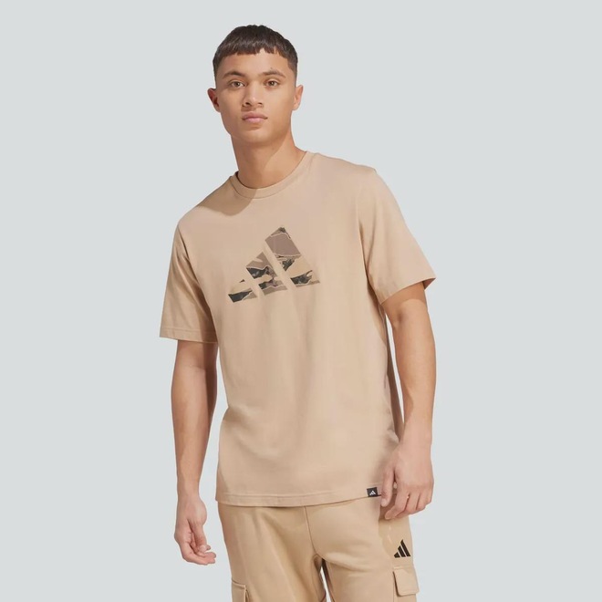 Camiseta adidas Grafica Camo Logo - Foto 1