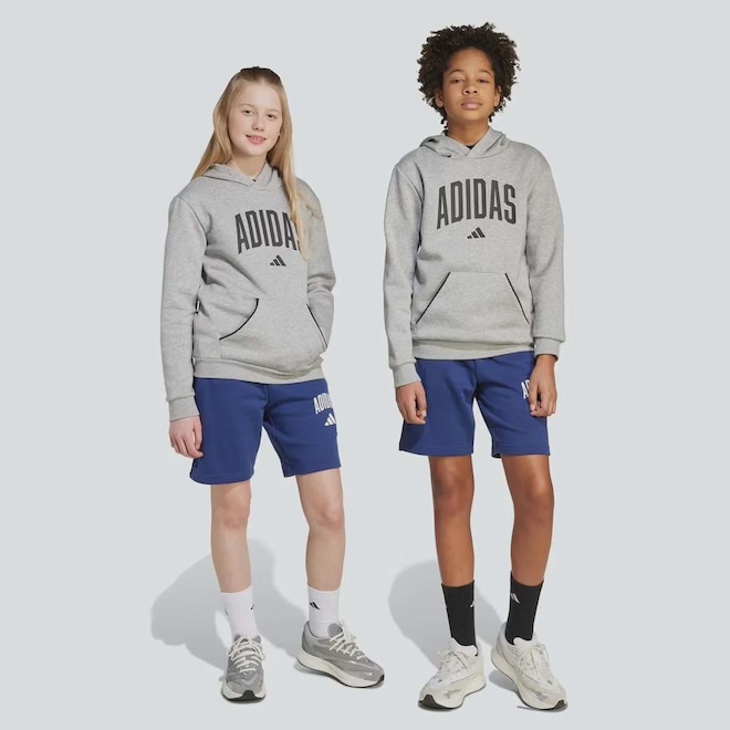 Bermuda adidas Colegiate Infantil - Foto 1