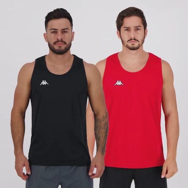 Camiseta Regata Kappa Basic - 2 unidades - Masculina - Foto 1