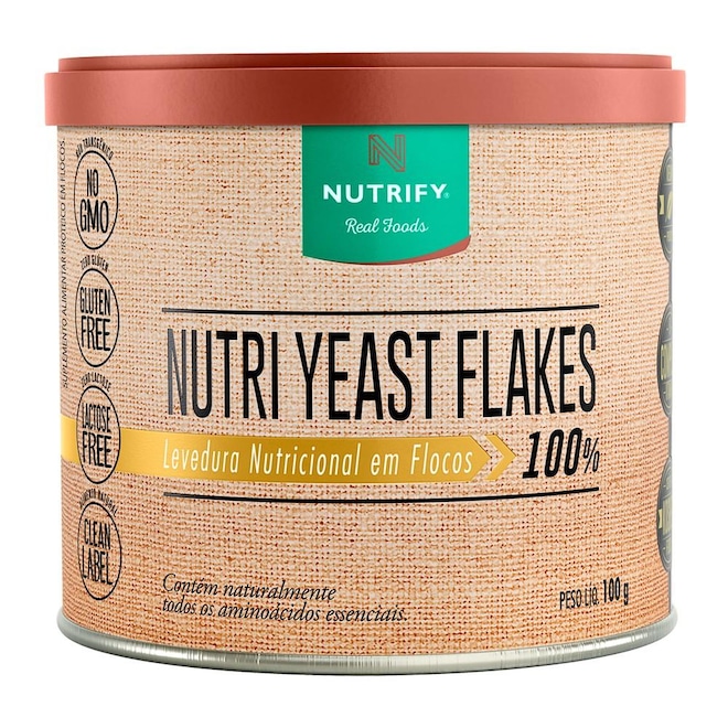 Nutritional Yeast Flakes 100g Nutrify - Foto 1