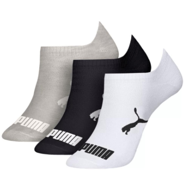 Meia Cano Baixo Puma Infantil - 3 pares - Foto 1