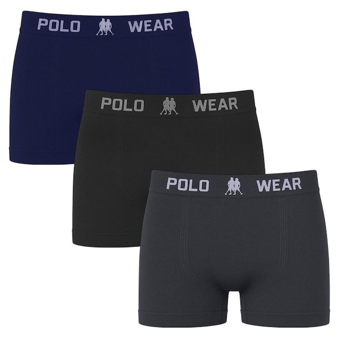 Cueca Boxer Polo Wear Basic - Infantil - 3 unidades - Foto 1