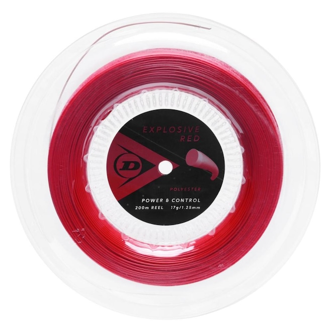 Corda Dunlop Explosive Red 17g 1.25mm Rolo Com 200 Metros - Foto 1