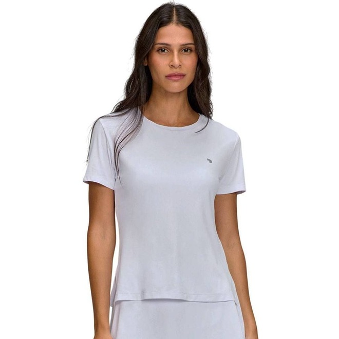 Camiseta Feminina Alto Giro Skin Fit Alongada - Foto 1