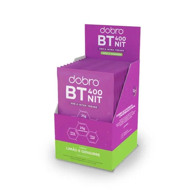 Sachê BT 400 Nitrato Sabor Limão com Gengibre - 10un x 30g - Foto 1