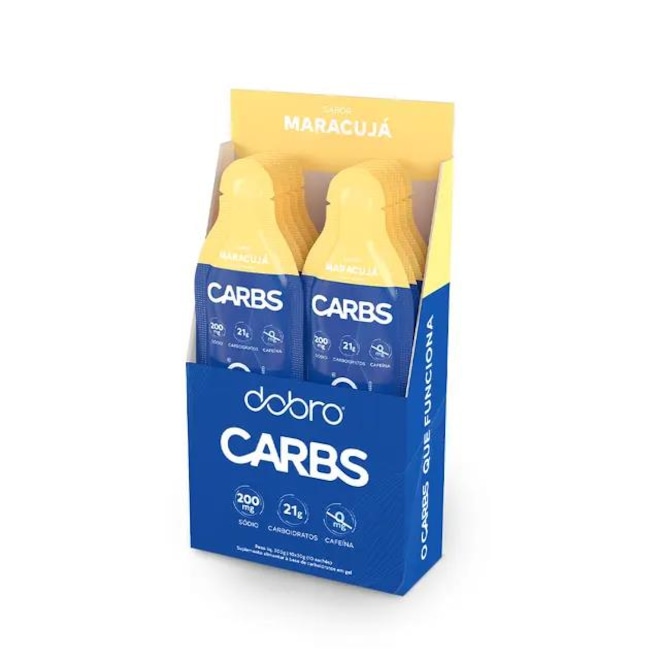 Carbs Gel sabor Maracujá - 10un x 30g - Foto 1