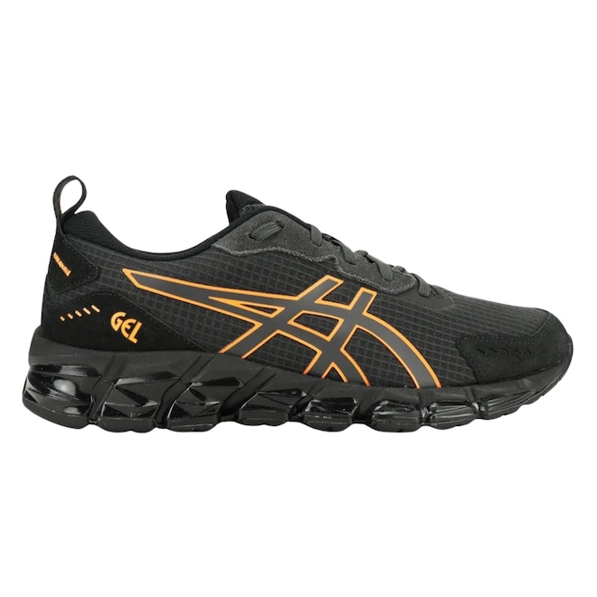Tênis Asics Quantum 360 CTW Preto e Laranja - Masculino - Foto 1