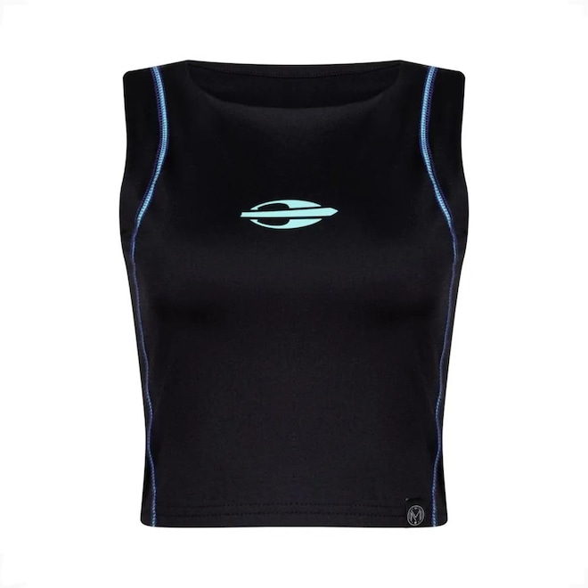 Top Cropped Mormaii Beach Tennis Vitória Marchezini - Feminino - Foto 1