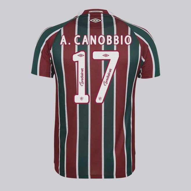 Camisa do Fluminense I 2025 17 A. Canobbio Umbro Masculina - Foto 1