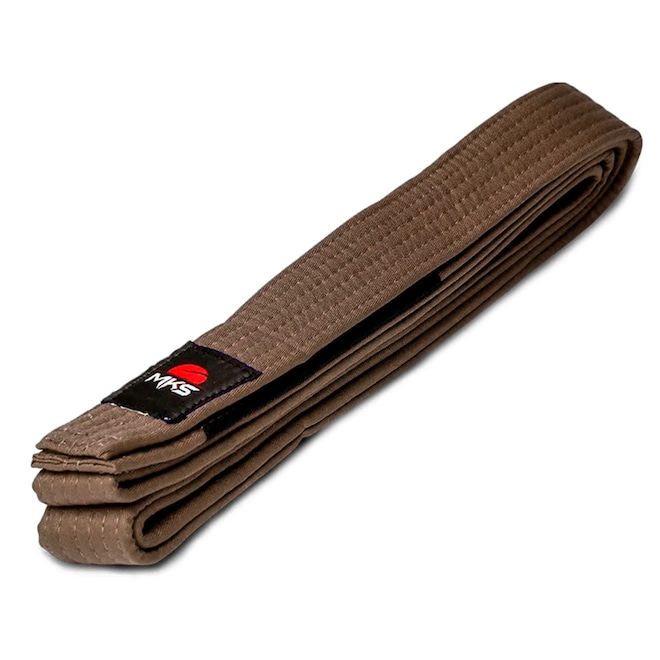 Faixa de Jiu-Jitsu Marrom Ponta Preta MKS modelo 2019 - Foto 1