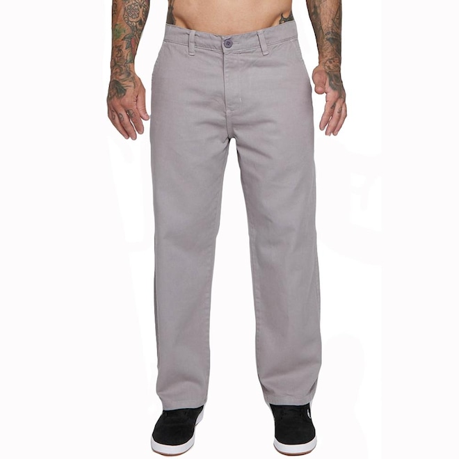 Calça Masculina RVCA The Weekend Chino Hide SM25 - Foto 1