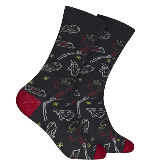 Meia Cano Longo Hoahi Style Harry Potter Feminina - Foto 1