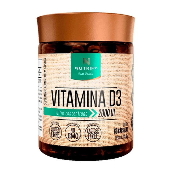 Vitamina D3 Nutrify - 60 cápsulas - Foto 1