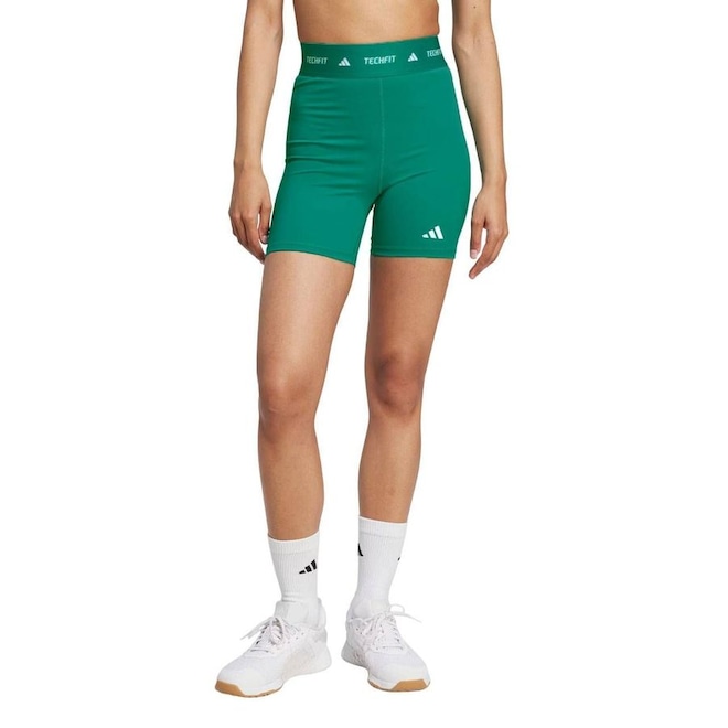 Short Feminino Adidas Techfit 5 - Foto 1