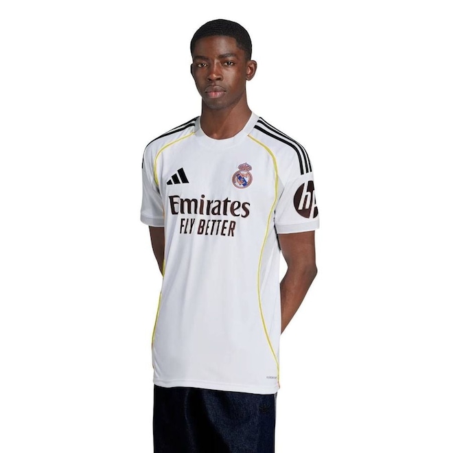 Camisa Real Madrid I 25/26 Masculina Adidas - Foto 1