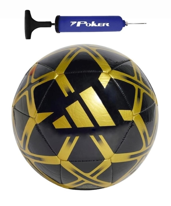 Kit Bola de Futebol de Campo Adidas Starlancer Club + Bomba de Ar - Foto 1