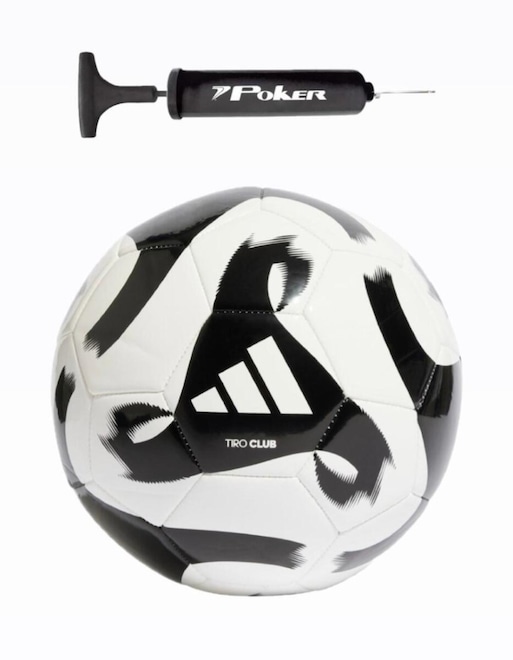 Kit Bola de Futebol de Campo Adidas Club + Bomba de Ar - Foto 1