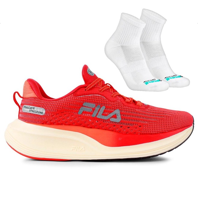 Tênis Fila Racer Speedzone Feminino + Par de Meias Performance - Foto 1