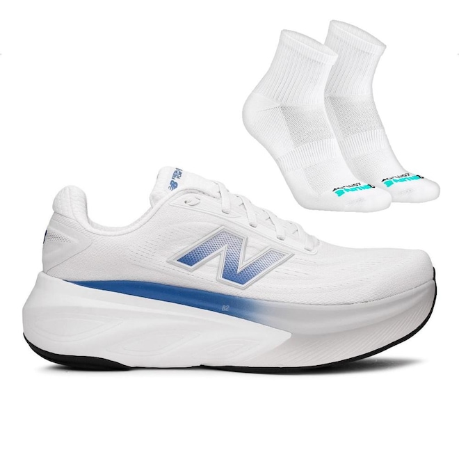 Tênis New Balance More V6 Masculino + Par de Meias Performance - Foto 1