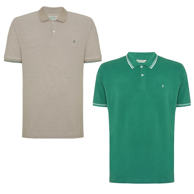 Kit 2 Camisas Palmeiras Polo 1914 Frisos Masculina - Foto 1