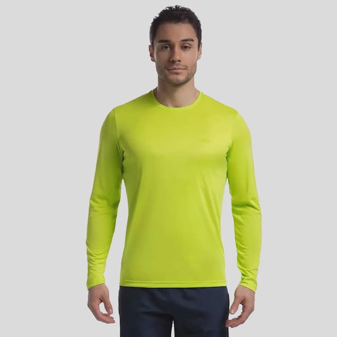 Camiseta Olympikus Essential Manga Longa Masculina - Foto 1