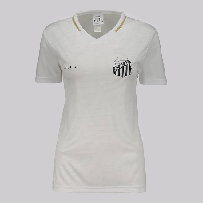 Camisa Do Santos Deslocar Feminina - Foto 1