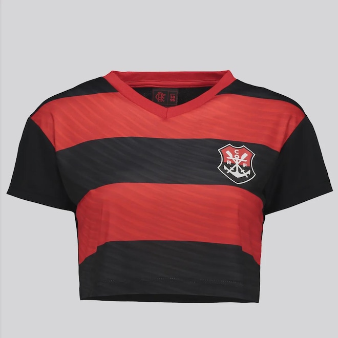 Blusa Cropped Flamengo Movimentar Feminina - Foto 1