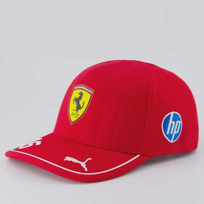 Boné Aba Curva Puma Scuderia Ferrari Driver Leclerc Unissex - Foto 1