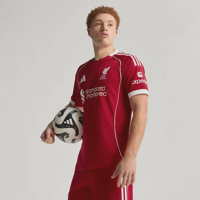 Camisa adidas Liverpool Home 2026 Jogador Masculino - Foto 1