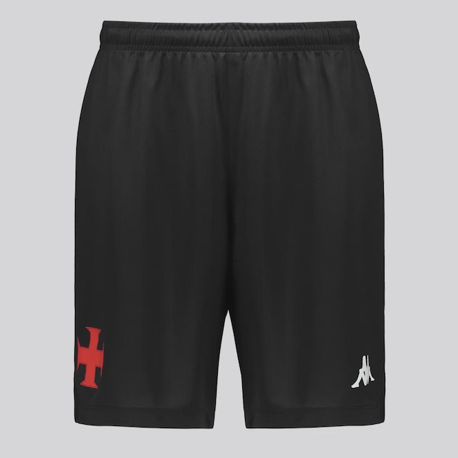 Calção Do Vasco Kappa Treino 2025 Atleta Masculino - Foto 1