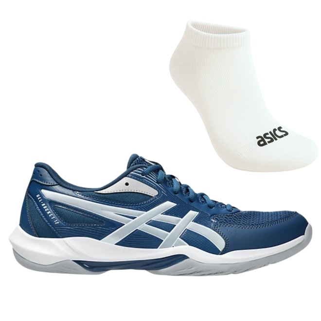 Kit Tênis ASICS GEL-Rocket 12 E Meia - Masculino - Foto 1