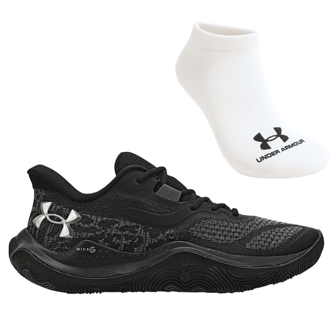 Kit Tênis Under Armour Dime E Meia - Masculino - Foto 1