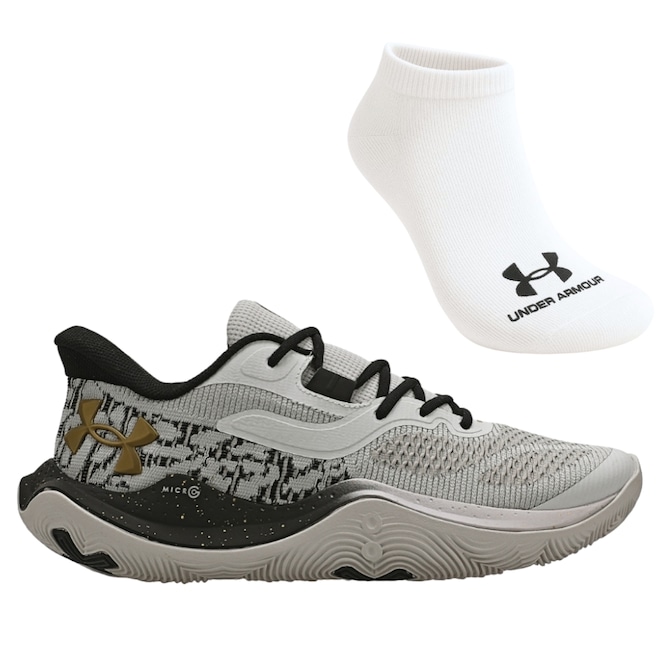 Kit Tênis Under Armour Dime E Meia - Masculino - Foto 1